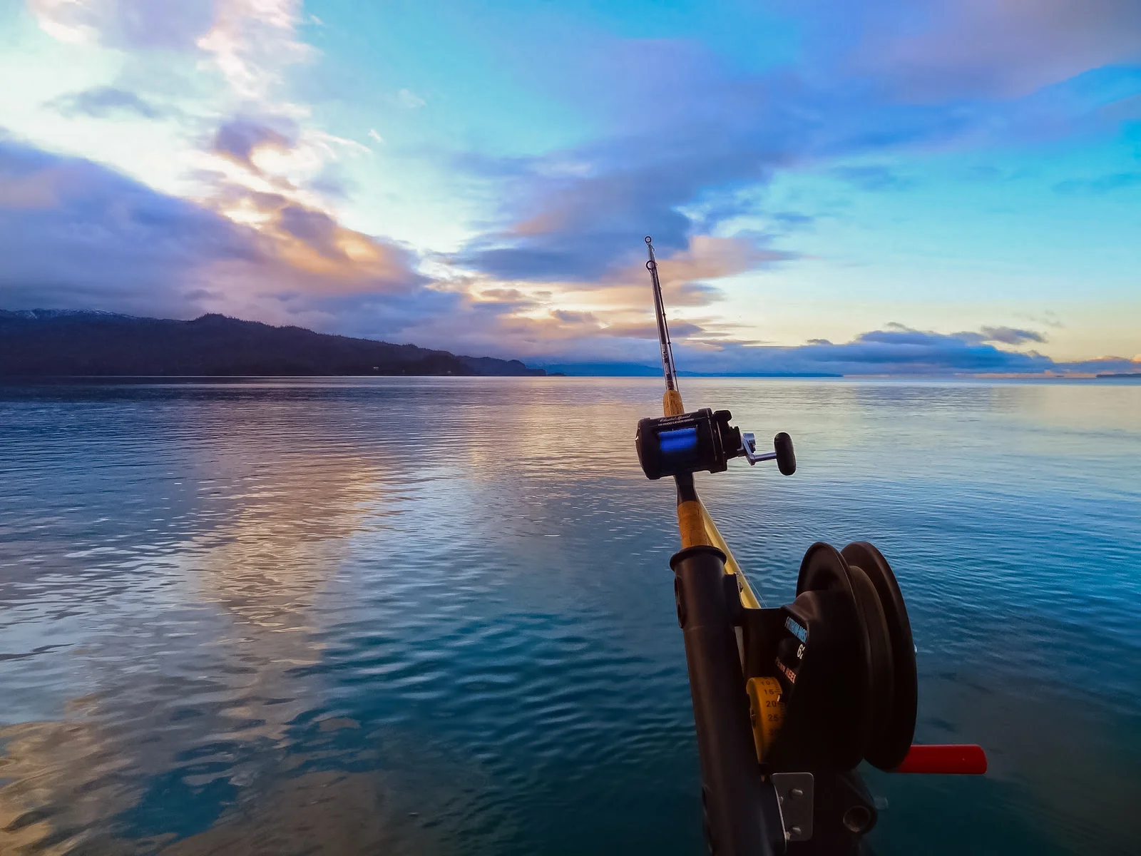 fishing in lake