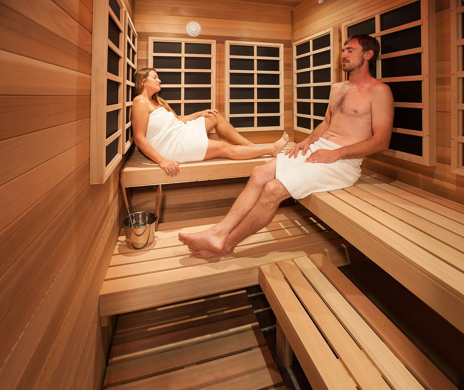 people in sauna